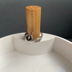 925 Sterling Silver Calla Lily Diamond-Accent Ring, Size 6